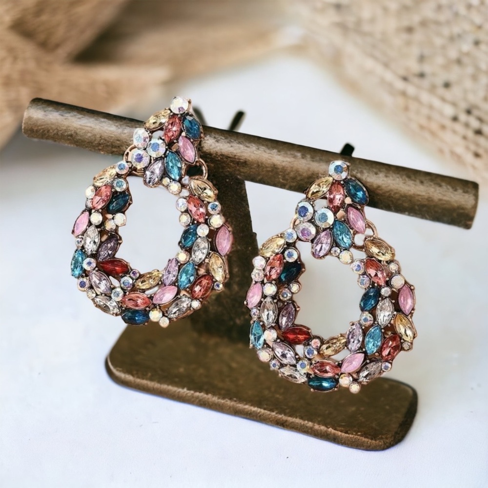 Womens Rhinestones Earrings